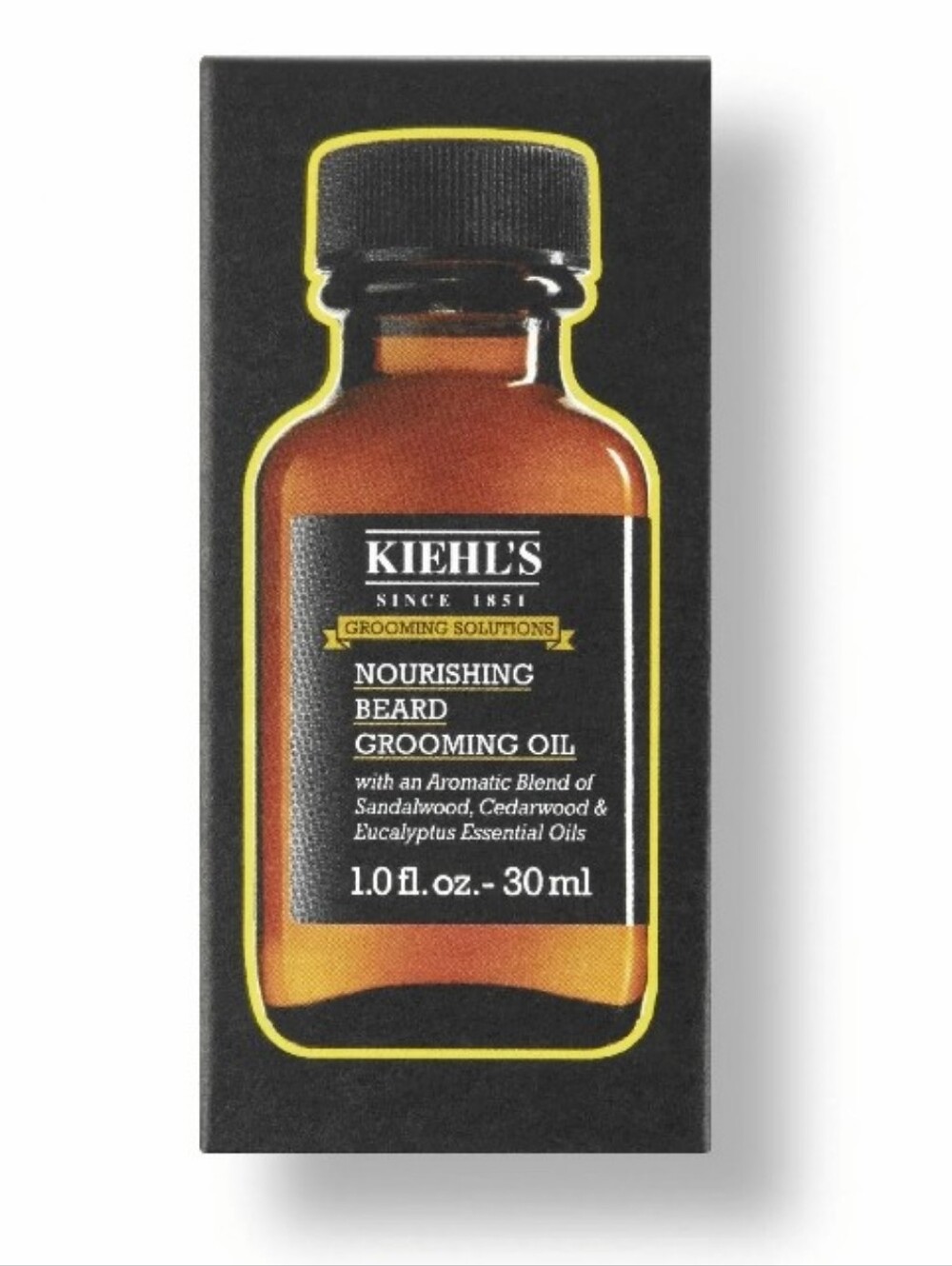 Kiehl's Nourishing Beard Grooming Oil - Amber, Black